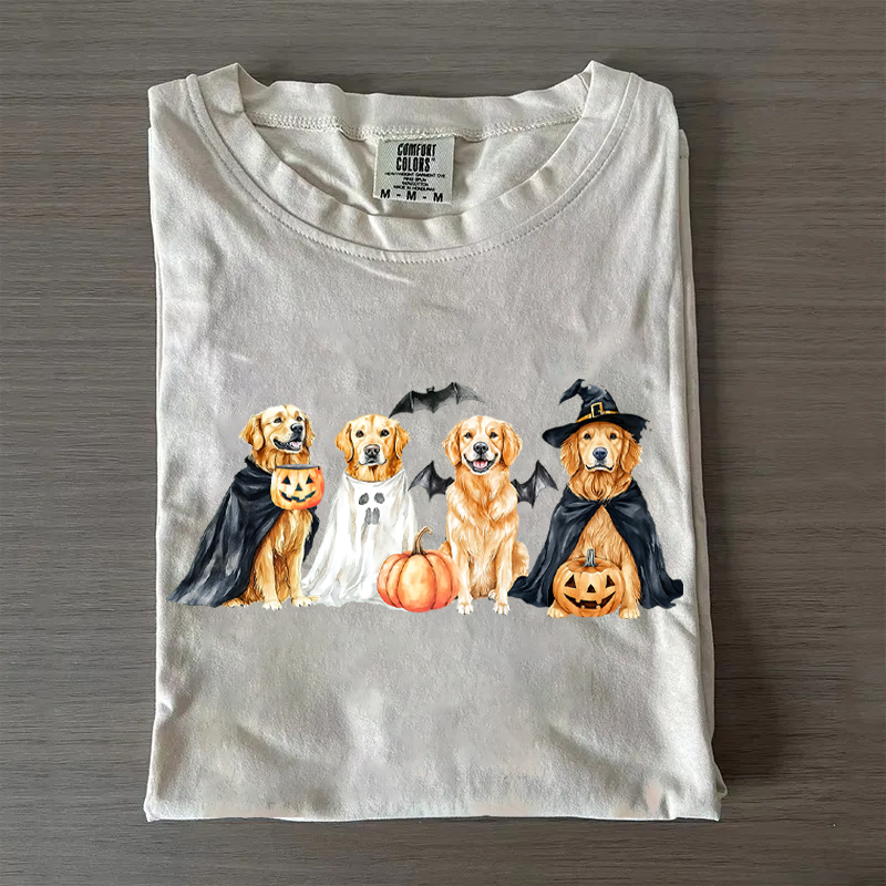 T-shirt Comfort Colors Halloween Golden Retriever