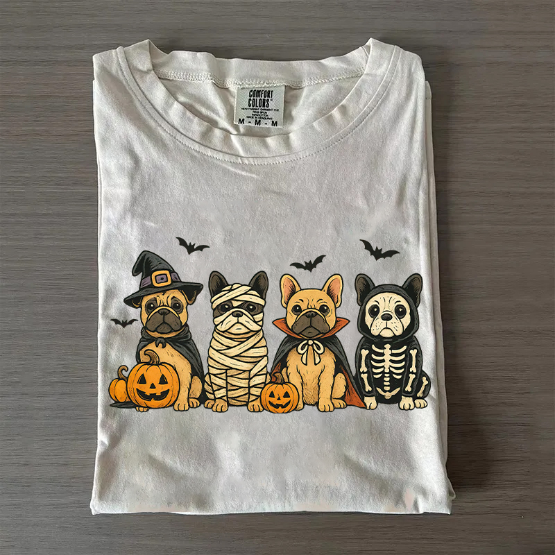 T-shirt Comfort Colors Halloween Bouledogue Français