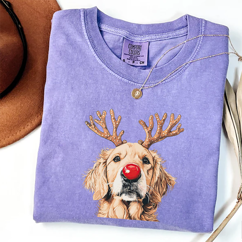 Golden Retriever Christmas T-shirt