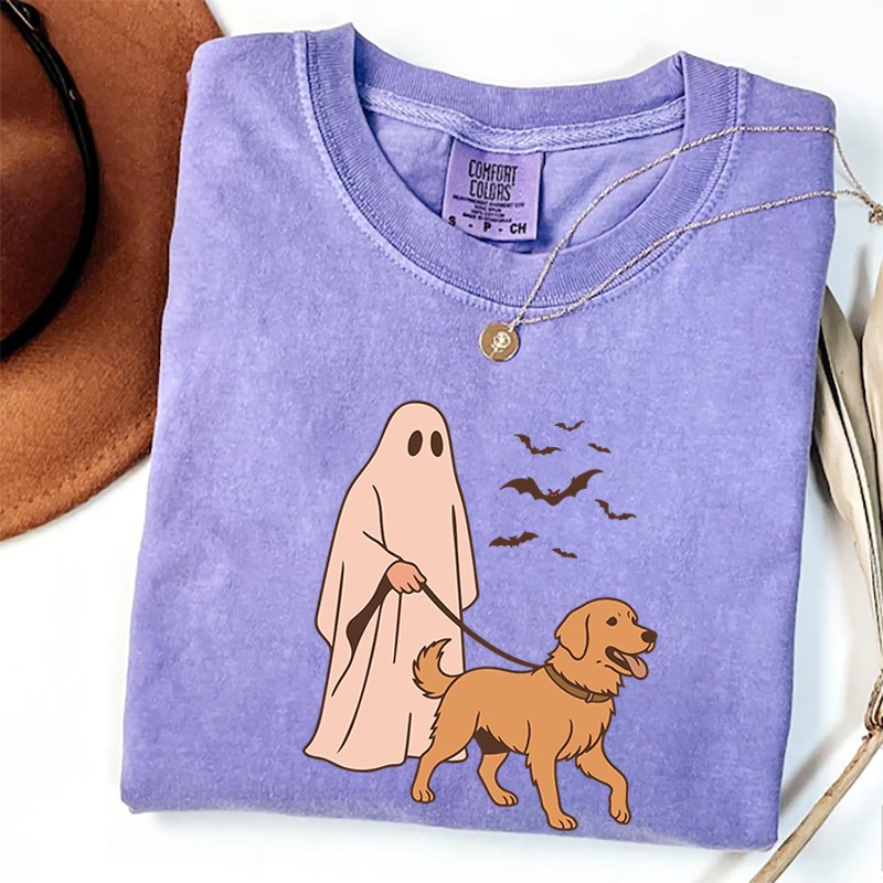 T-shirt Golden Retriever Halloween