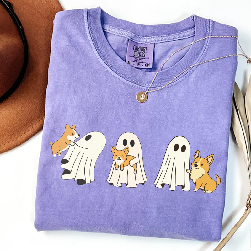 T-shirt Halloween chien Corgi